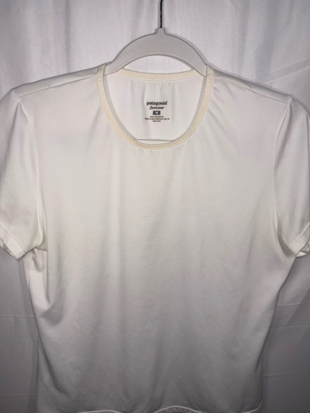 Patagonia Women Capilene Athletic Crew Neck Short Sleeve Tee White Size Medium - Picture 4 of 16
